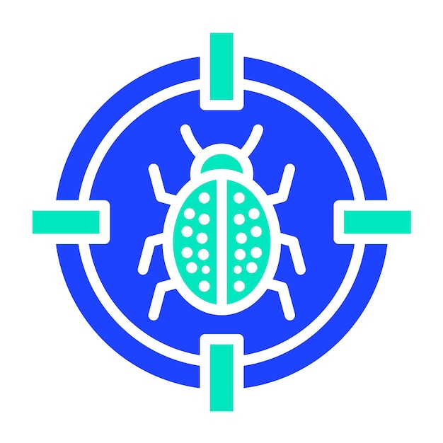 Ilustración del diseño del icono del vector objetivo