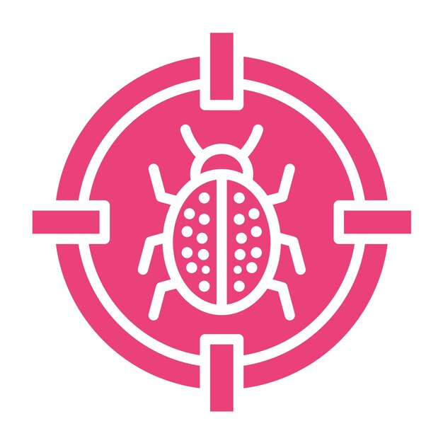 Ilustración del diseño del icono del vector objetivo