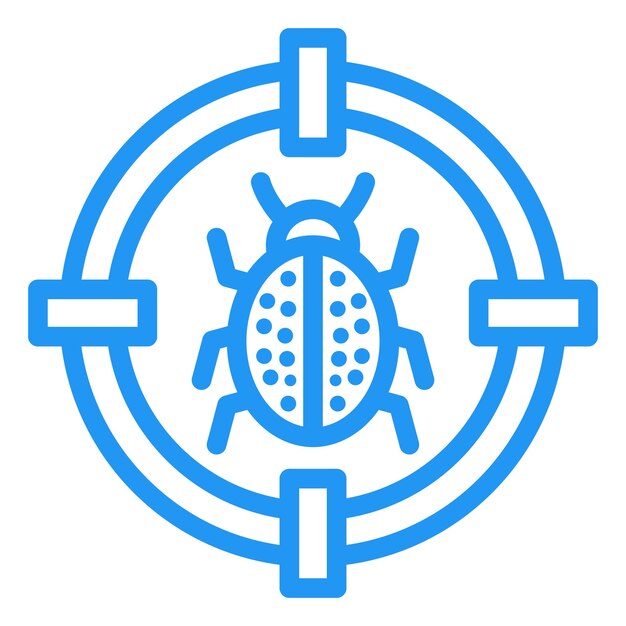 Ilustración del diseño del icono del vector objetivo