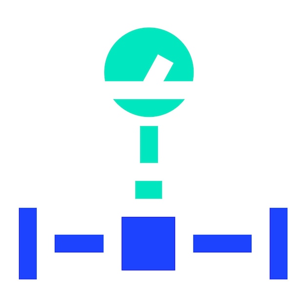 Ilustración del diseño del icono del vector del oleoducto
