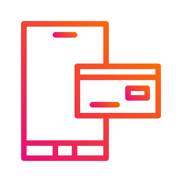 Ilustración del diseño del icono del vector de pago en línea