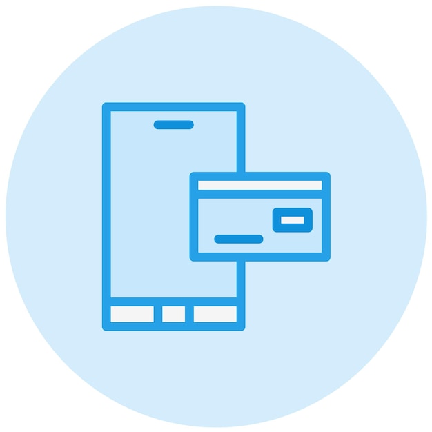 Ilustración del diseño del icono del vector de pago en línea