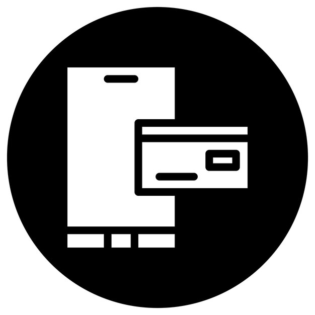 Ilustración del diseño del icono del vector de pago en línea