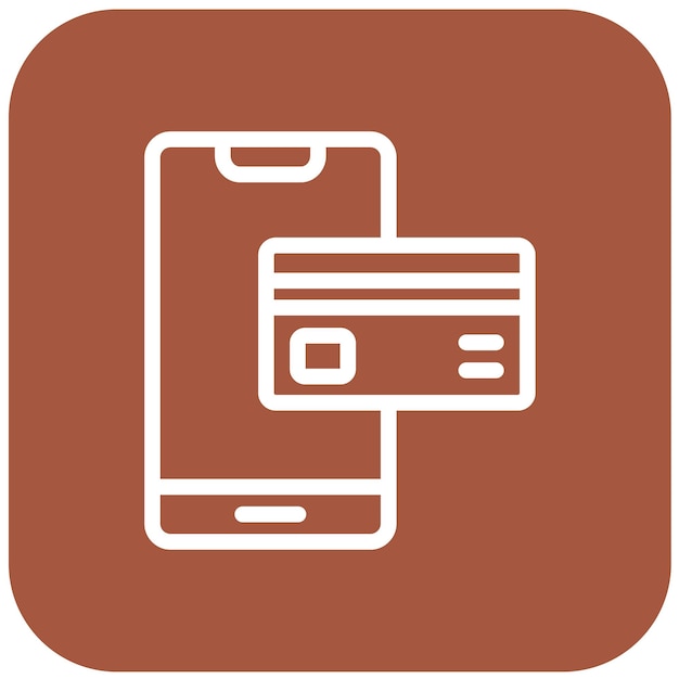 Ilustración del diseño del icono del vector de pago de la tarjeta