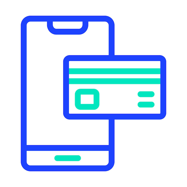 Ilustración del diseño del icono del vector de pago de la tarjeta