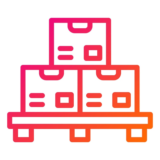 Ilustración del diseño del icono del vector de paleta