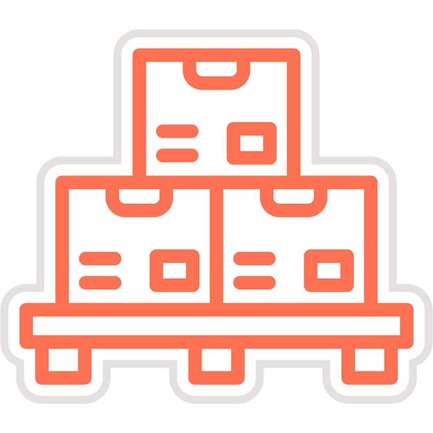 Ilustración del diseño del icono del vector de paleta
