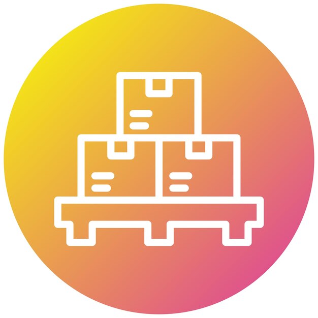 Ilustración del diseño del icono del vector de paleta