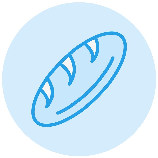 Ilustración del diseño del icono del vector de pan