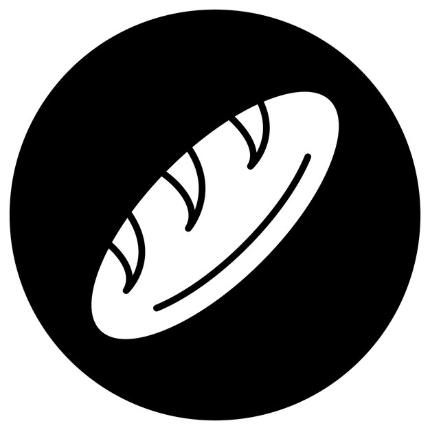 Ilustración del diseño del icono del vector de pan