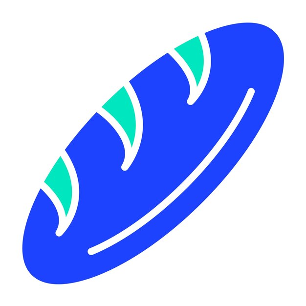 Ilustración del diseño del icono del vector de pan