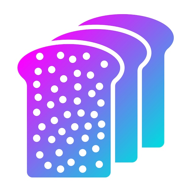 Ilustración del diseño del icono del vector de pan