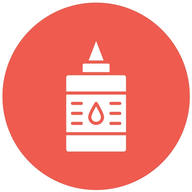 Ilustración del diseño del icono del vector de pegamento