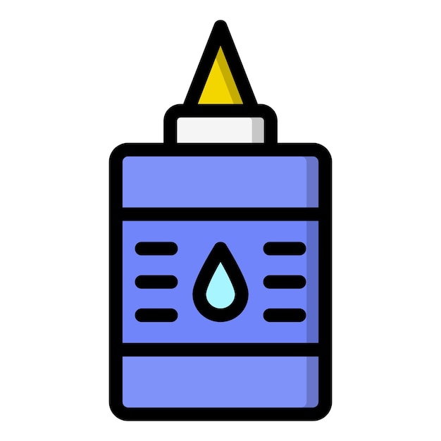 Ilustración del diseño del icono del vector de pegamento