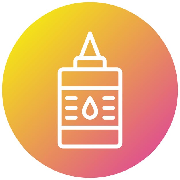 Ilustración del diseño del icono del vector de pegamento
