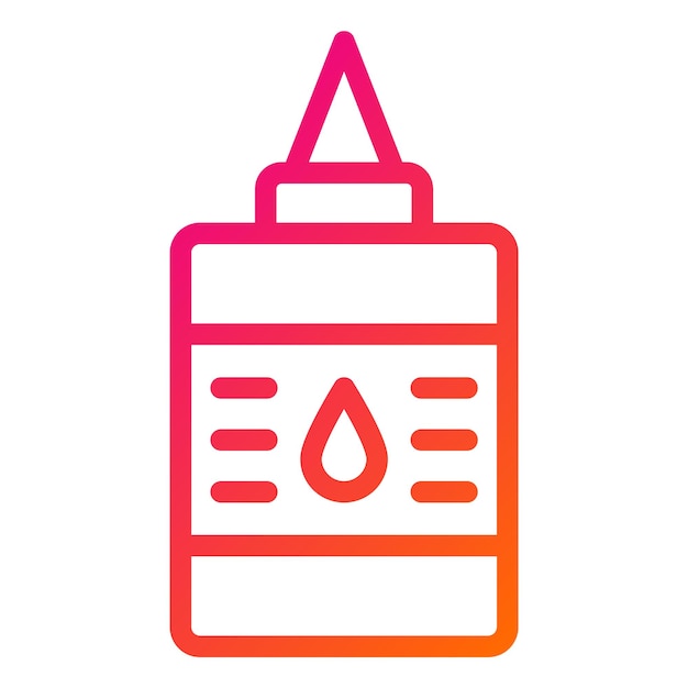 Ilustración del diseño del icono del vector de pegamento