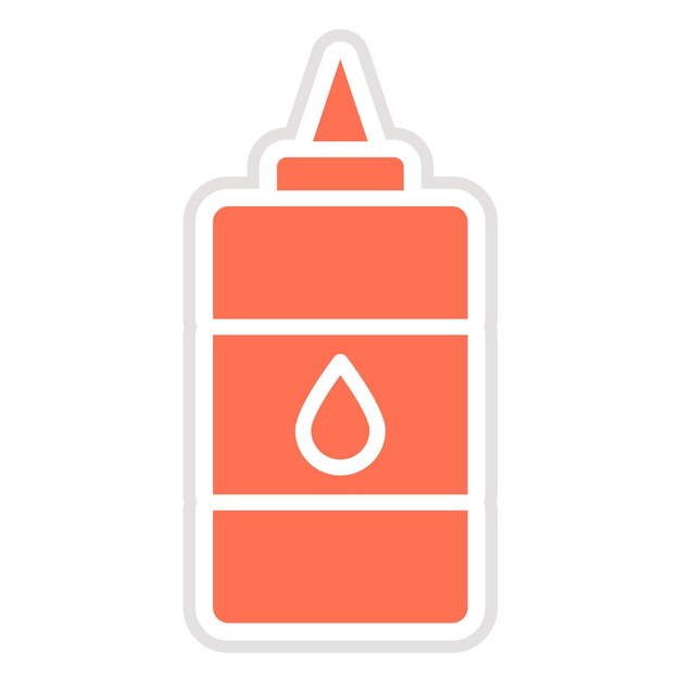 Ilustración del diseño del icono del vector de pegamento