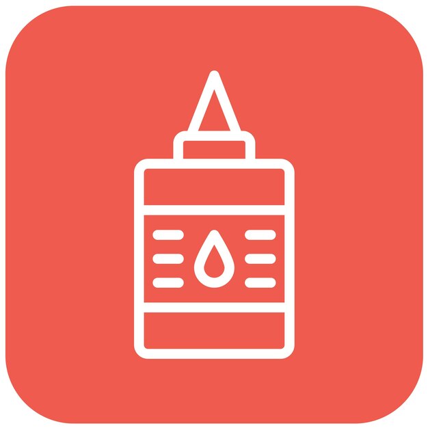 Ilustración del diseño del icono del vector de pegamento