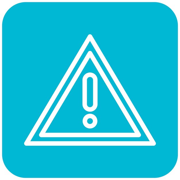 Ilustración del diseño del icono del vector de peligro