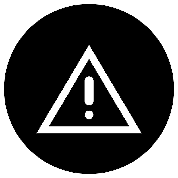Ilustración del diseño del icono del vector de peligro