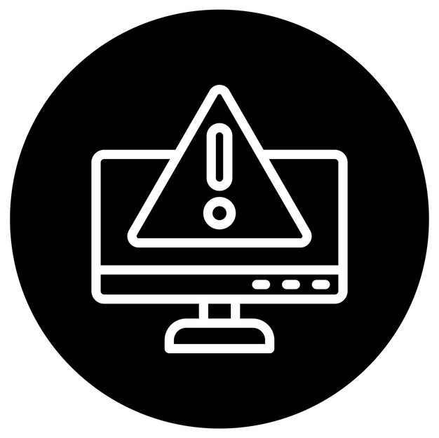 Ilustración del diseño del icono del vector de peligro