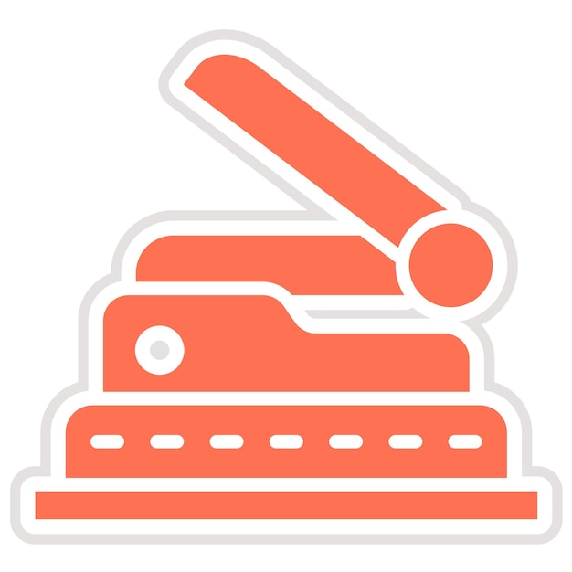 Ilustración del diseño del icono del vector de perforación de agujeros