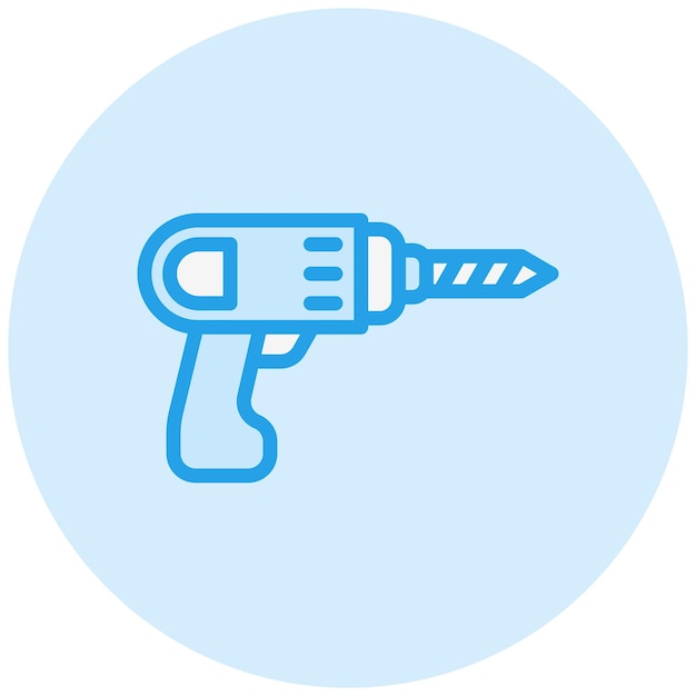 Ilustración del diseño del icono del vector de perforación