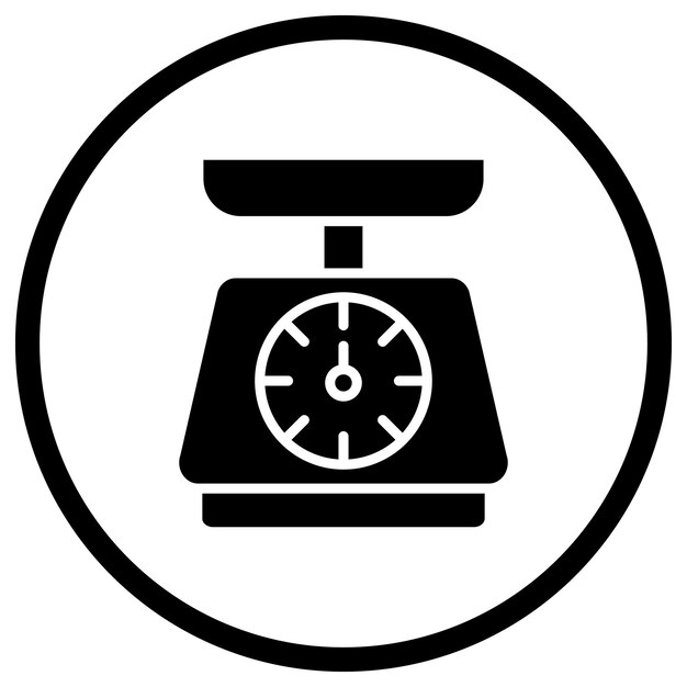 Ilustración del diseño del icono del vector de peso
