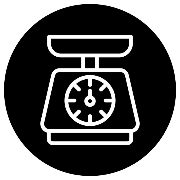 Ilustración del diseño del icono del vector de peso