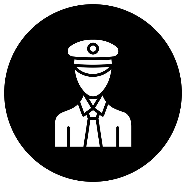 Ilustración del diseño del icono del vector piloto
