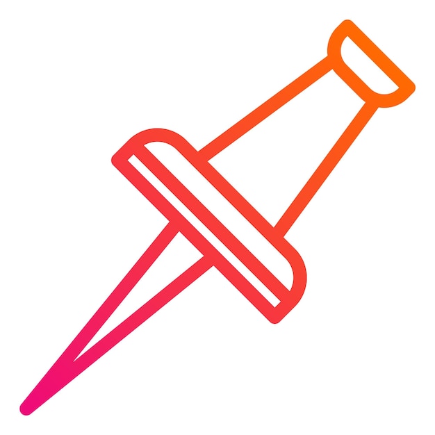 Ilustración del diseño del icono del vector de pin