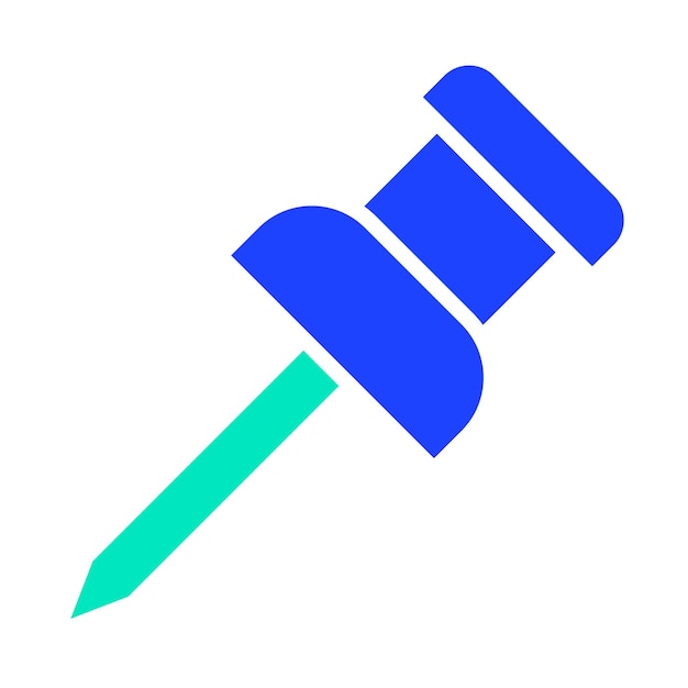 Ilustración del diseño del icono del vector de pin