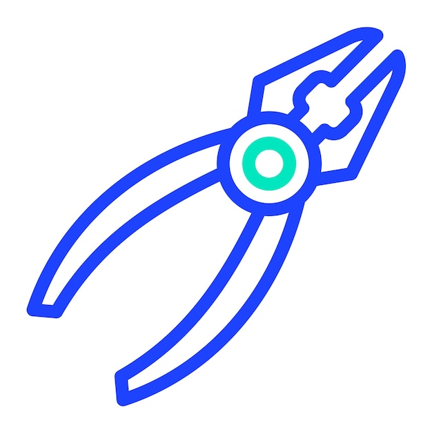 Ilustración del diseño del icono del vector de pinza