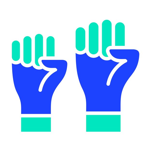 Ilustración del diseño del icono del vector de protesta