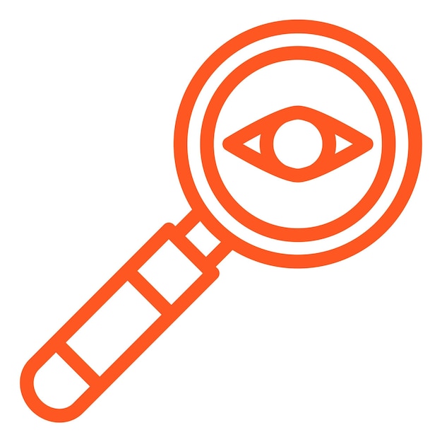 Ilustración del diseño del icono del vector de prueba del ojo