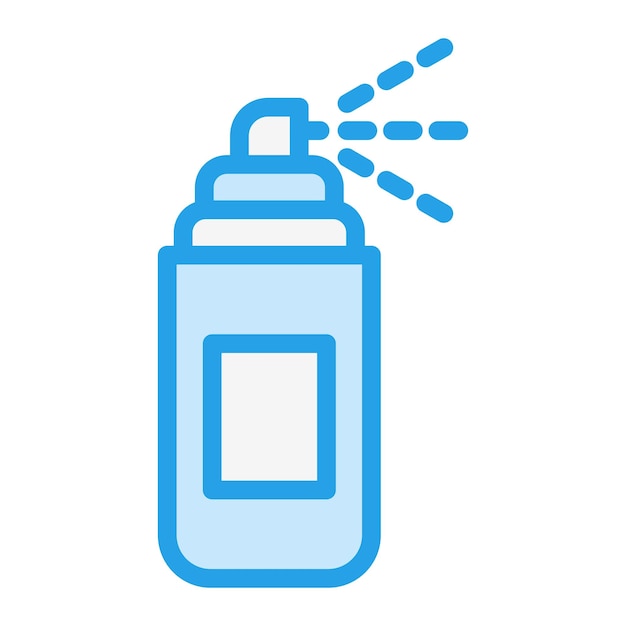 Ilustración del diseño del icono del vector de pulverización