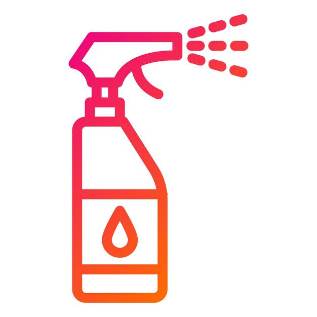 Ilustración del diseño del icono del vector de pulverización