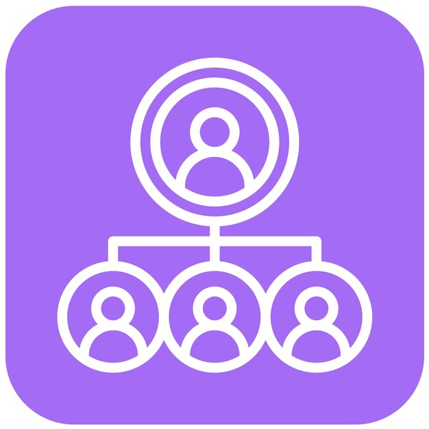 Ilustración del diseño del icono del vector de la relación del empleado