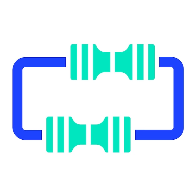 Ilustración del diseño del icono del vector de resistencia