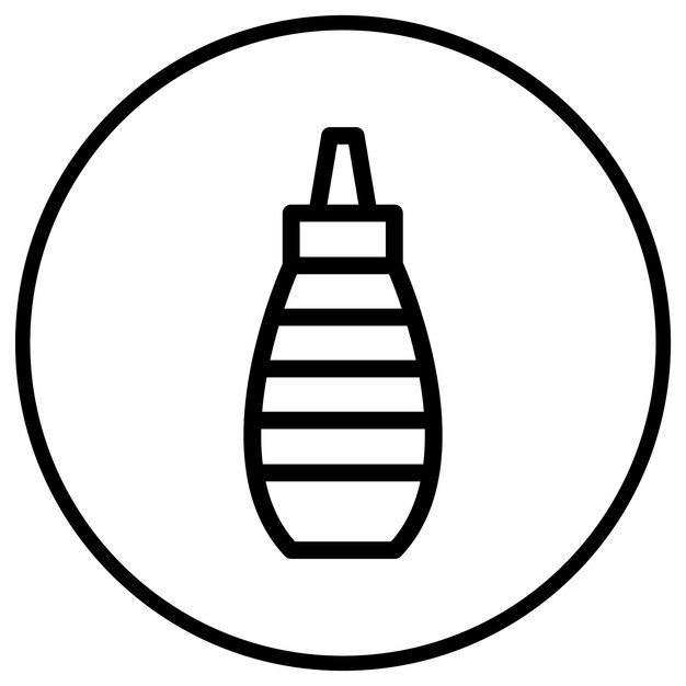 Ilustración del diseño del icono del vector de salsa