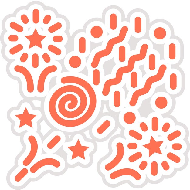 Ilustración del diseño del icono del vector serpentino