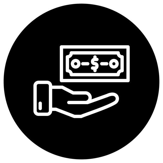 Ilustración del diseño del icono del vector de soborno