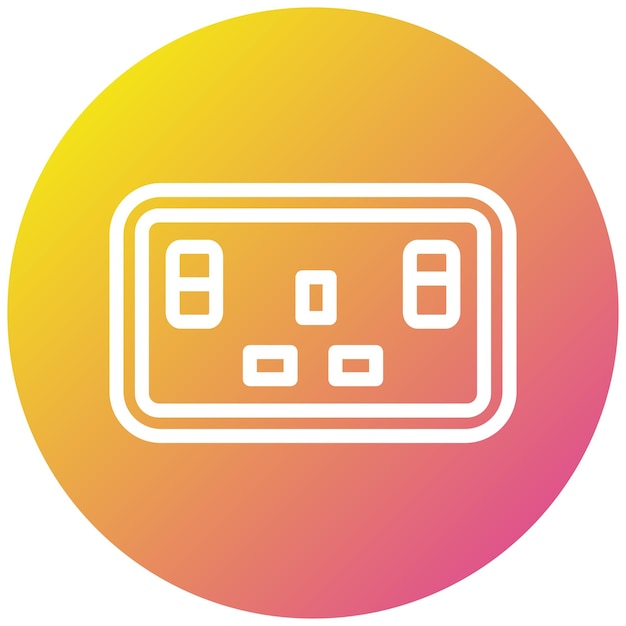 Ilustración del diseño del icono del vector de socket
