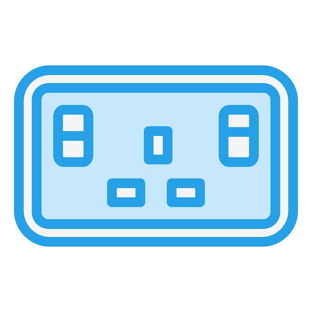 Ilustración del diseño del icono del vector de socket