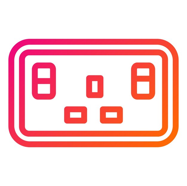 Ilustración del diseño del icono del vector de socket