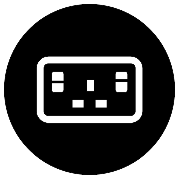 Ilustración del diseño del icono del vector de socket