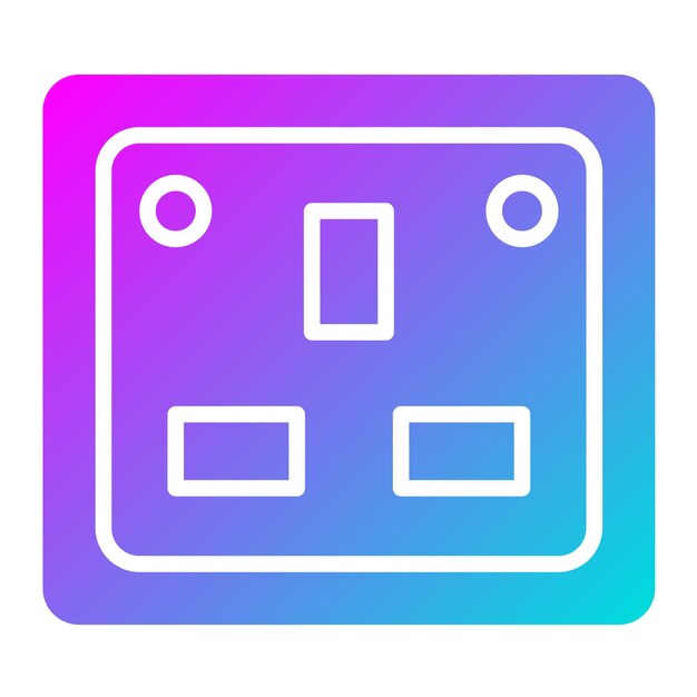 Ilustración del diseño del icono del vector de socket