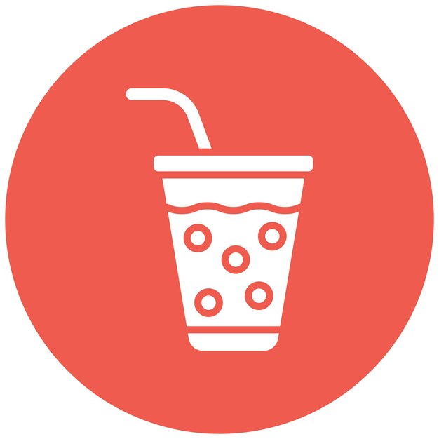 Ilustración del diseño del icono del vector de soda