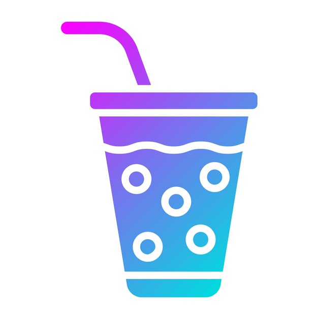 Ilustración del diseño del icono del vector de soda