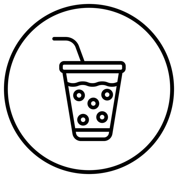 Ilustración del diseño del icono del vector de soda
